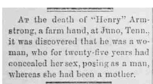 Death of "Henry" Armstrong