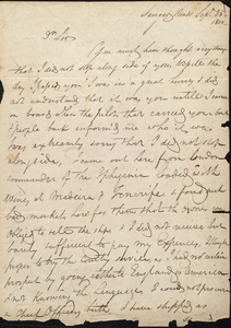 Letter from Daniel Oliver to Jonathan Chapman