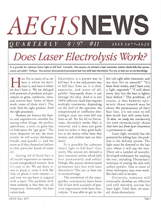 AEGIS News, No. 11 (August, 1997)