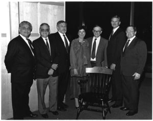 Faculty and staff at Suffolk University's Deans' Reception Service Awards, 19 September 1981