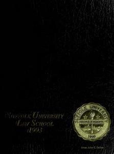 Suffolk University Law School yearbook, 1993