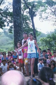 Salvadoran children at event, November 1997