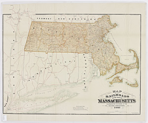Map of the railroads of the state of Massachusetts: accompanying the report of the Railroad Commissioners.