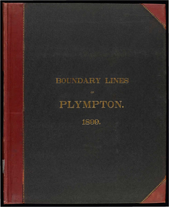 Atlas of the boundaries of the town of Plympton, Plymouth County