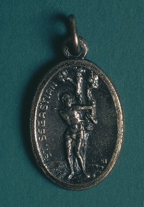 Medal of St. Sebastian and St. Christopher