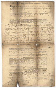 Joel Smith deed to the Trustees of Amherst Academy, 1821 November 27