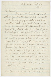 Benjamin Silliman, Jr. letter to Edward Hitchcock, Jr., 1864 February 29