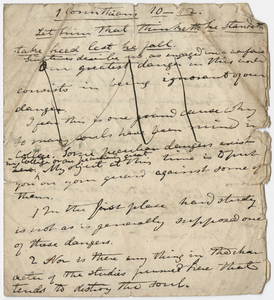 Edward Hitchcock sermon notes, 1836