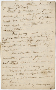 Edward Hitchcock sermon notes, 1822 March 1