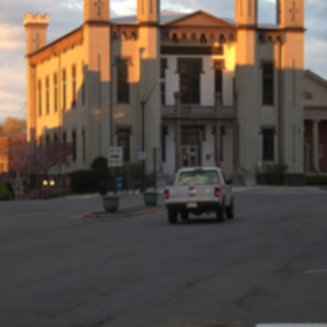 City hall at dawn