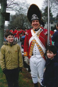 My brother and I with a reenactor