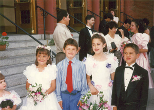 Third generation at a wedding in Arlington