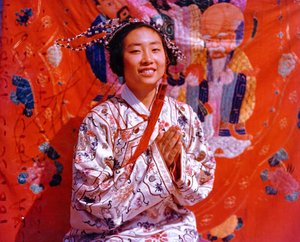 Aili S. Chin, in costume