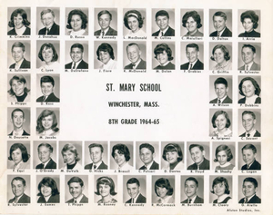 'My class photo, St. Mary's 8th grade 1964-1965'