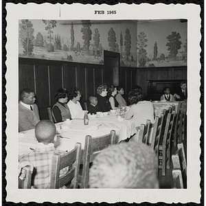 Guests sit and look to the front during a Boys' Club Inaugural Dinner