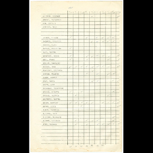 Meeting attendance form for Roxbury Goldenaires