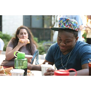 Ulysses Ifill at the Torch Scholars Question and Answer Pizza Party