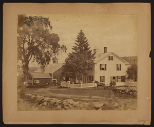 Exterior view of the Lyman Potter House, Enfield, Mass., undated