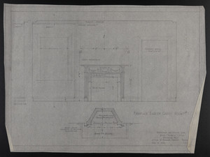 Fireplace End of Guest Rm. #1, Drawings of House for Mrs. Talbot C. Chase, Brookline, Mass., Feb. 10, 1930