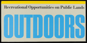Outdoors America Recreational Opportunities on Public Lands map