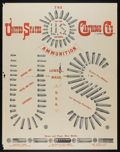 Advertisement for United States Cartridge Co.'s aim fire cartridges