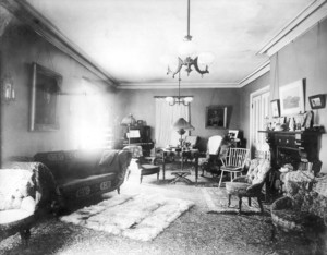 Sutton House, 45 Main St., Peabody, Mass., Reception Room.