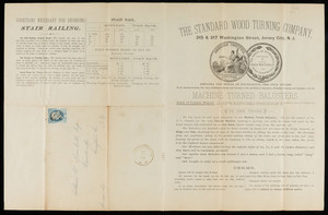 Standard Wood Turning Company, machine turned balusters, 315 & 317 Washington Street, Jersey City, New Jersey, June 15, 1882