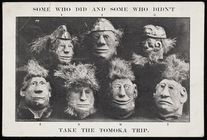 Some who did and some who didn't take the Tomoka trip, postcard, location unknown, undated