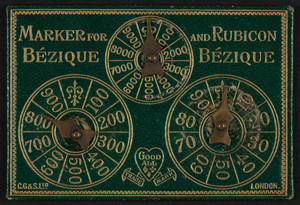 Marker for Bézique and Rubicon Bézique, C. Goodall & Son Ltd., London, United Kingdom, undated