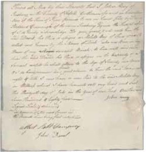 Bill of sale from John Mory to David Stoddard Greenough for Dick (a slave), 30 July 1785