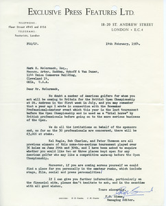 Letter from F. G. Simms to Mark H. McCormack