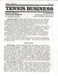 Tennis Business July 1980