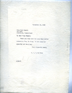 Letter from W. E. B. Du Bois to Mahl Newell