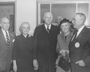 Ralph A. Van Meter indoors with his wife and three others