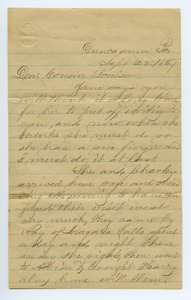 Letter from Samp King to Louisa Gass