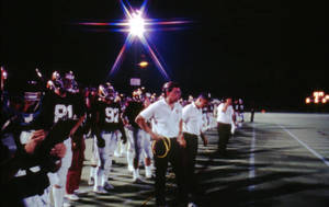 Football at night, 1985