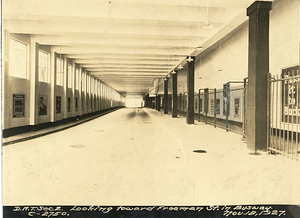 Dorchester Rapid Transit section 2. Looking toward Freeman Street in busway