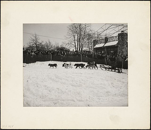 Dog Team at Clubhouse, Mount Hood: Melrose, Mass.