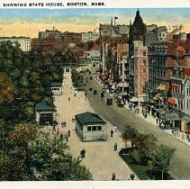 Tremont Street, showing State House, Boston, Mass.