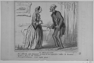 Un ÉMULE DE Mr HUME. - Oh! Adélaïde, quel événement!.... je viens de faire apparaître l'ombre de Sésostris!....... - Qu'est-ce qu'il t'a dit Sésostris?.... - Il m'a parlé en français....... il m'a appelé jobard!....