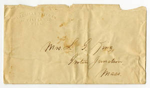 Letter by Otis Hoyt, 1st Lt. 16 Mass. Vols., from American Watch Factory, Waltham, Mass., to Mrs. L. G. King, Groton Junction, Mass.