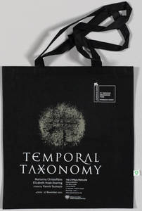 Temporal taxonomy : Marianna Christofides, Elizabeth Hoak-Doering : curated by Yiannis Toumazis : bag