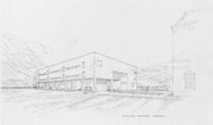 Drawing of the proposed Sawyer Library