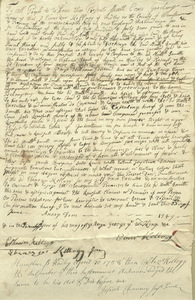 Deed of Hadley Third Precinct, June 25, 1747