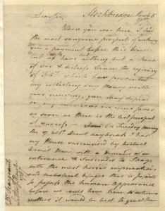 Letter to Major General Shepard about Shays' Rebellion