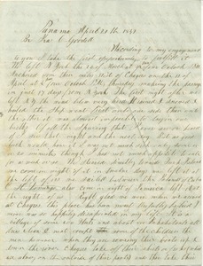 Letter from Nathaniel Dudley Goodell to his brother in Amherst