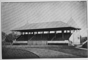 Amherst College grandstand on Pratt Field