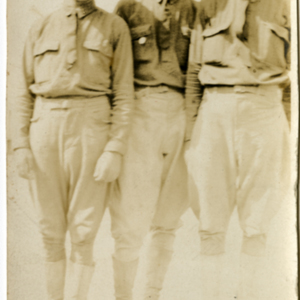 Camp MacArthur - Waco, Texas - World War I - three soldiers