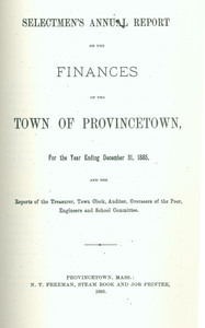 Annual Town Report - 1885