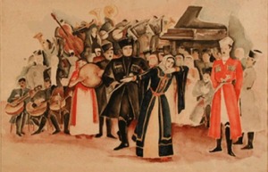 "Untitled (Balalaika dancers)" William L'Engle (1884-1957)
